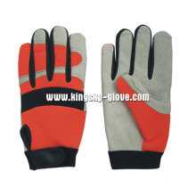 Hi-VI Color Pigskin Mechanic Glove-7303. Wl